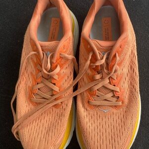 Hoka Women's Orange and Yellow Athletic Shoes